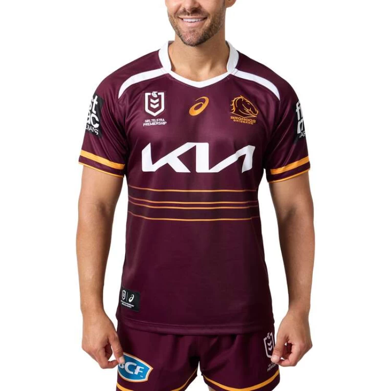 Brisbane Broncos Mens Home Rugby Jersey 2025