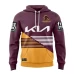 Brisbane Broncos Mens Team Rugby Hoodie 2024