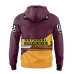 Brisbane Broncos Mens Team Rugby Hoodie 2024