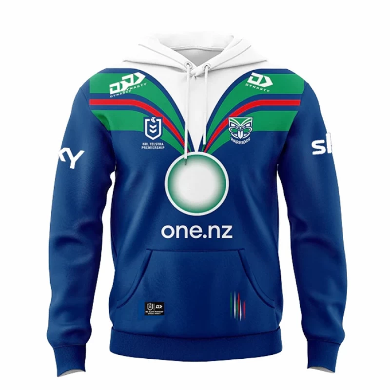 New Zealand Warriors Mens Home Rugby Hoodie 2024